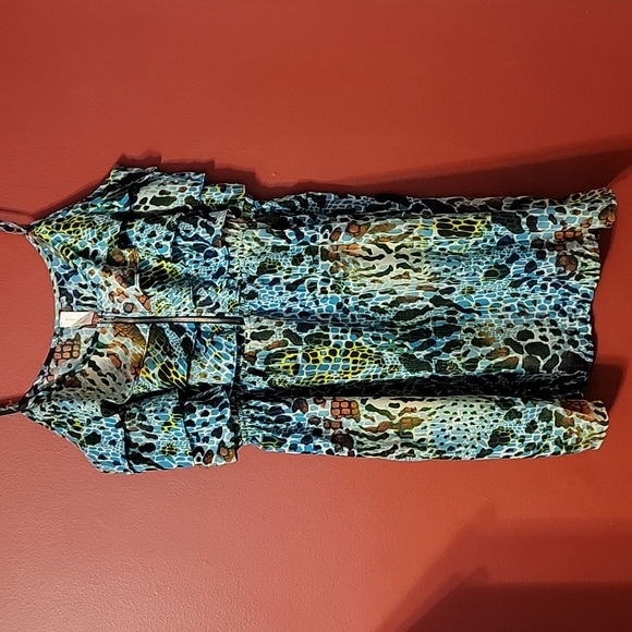 Entro - Leopard Sundress With Ric Rac Trim